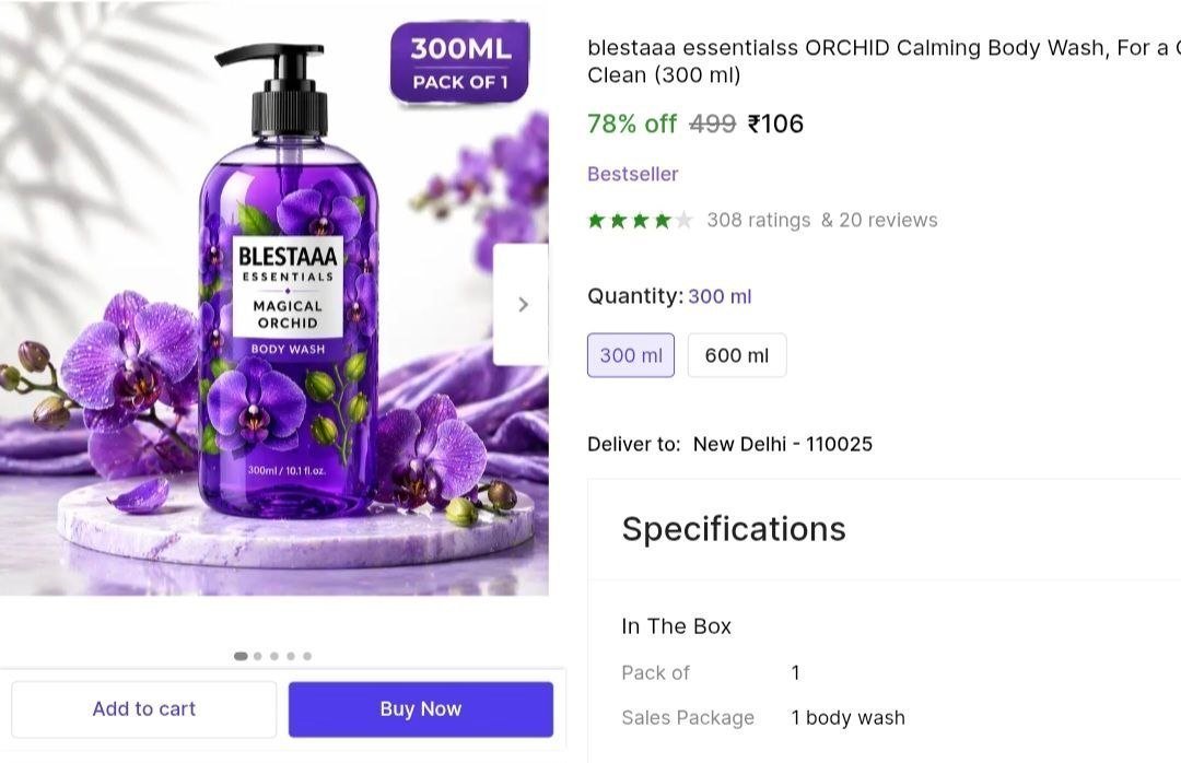 Body Wash 300ml 106