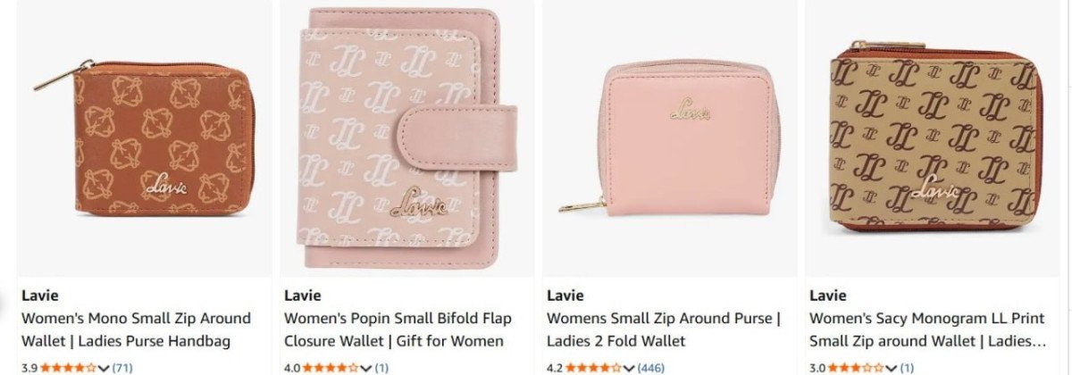Amazon 83 - Lavie Handbags Starting Rs 299