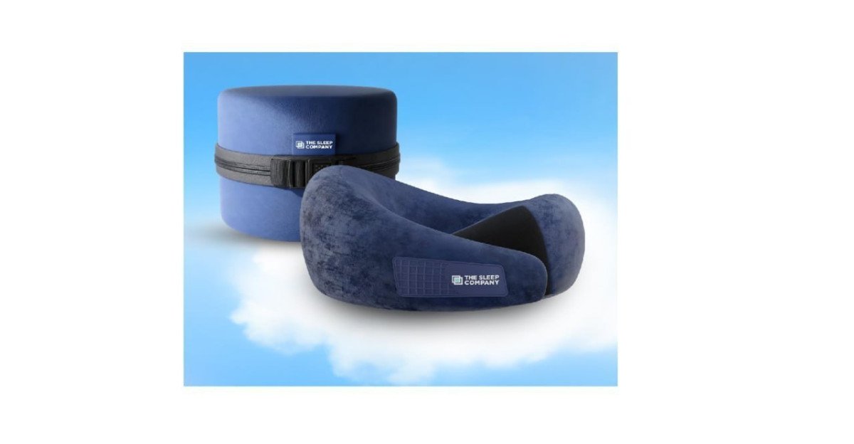 Amazon The Sleep Company Travel Neck Pillow Pu Latex Neck Support1 499