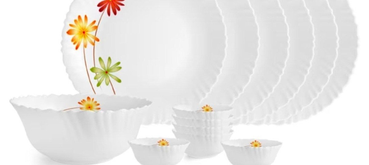 Grabcello Opalware Dinner Set Of 19pcs 812