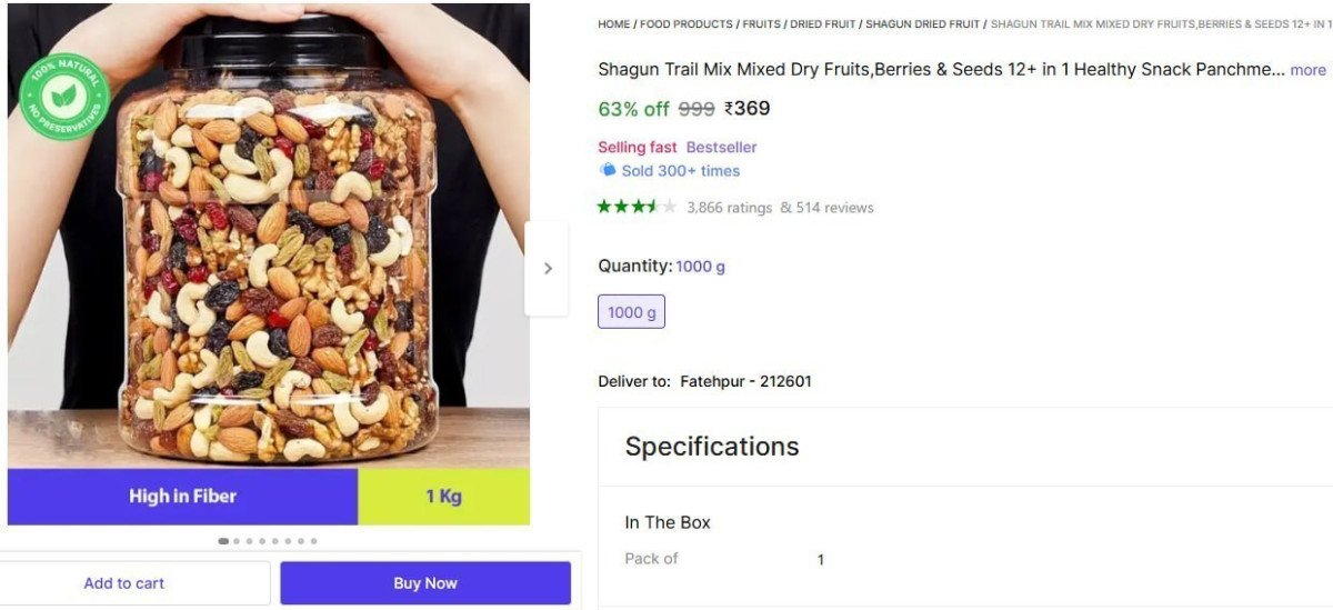 Kg Mix Dry Fruits 369