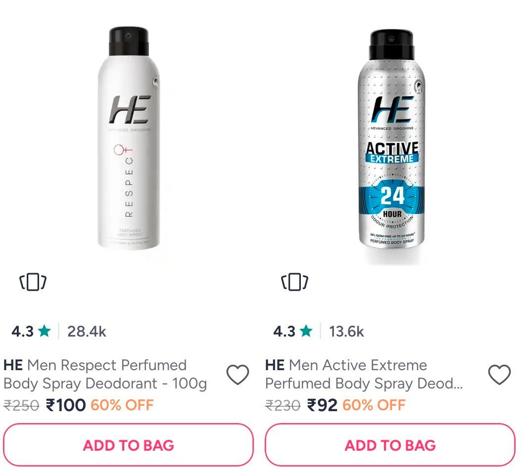 Myntra Loot 65 Branded Grooming Products Fila He Denver Playboy Police Brut - myntra coupon code today