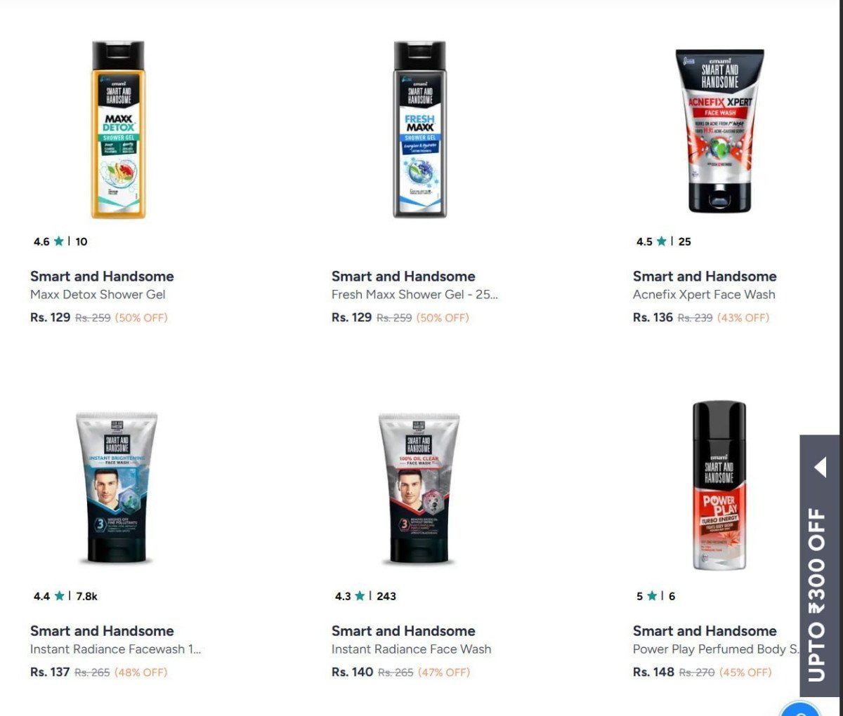 Looootsmart And Handsome Face Wash Cleanser 70 Starting From Rs 83 Myntra - diwali gifts under 499 online