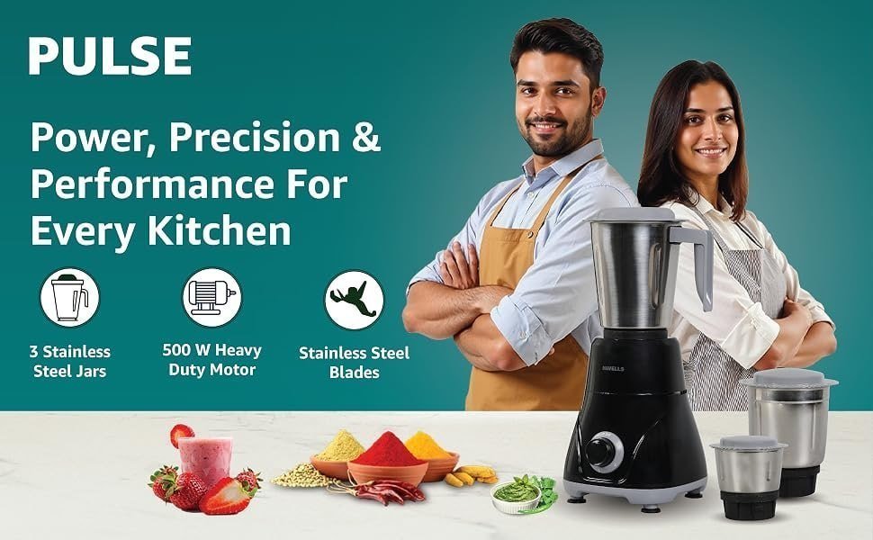 Havells 500w Mixer Grinder 390