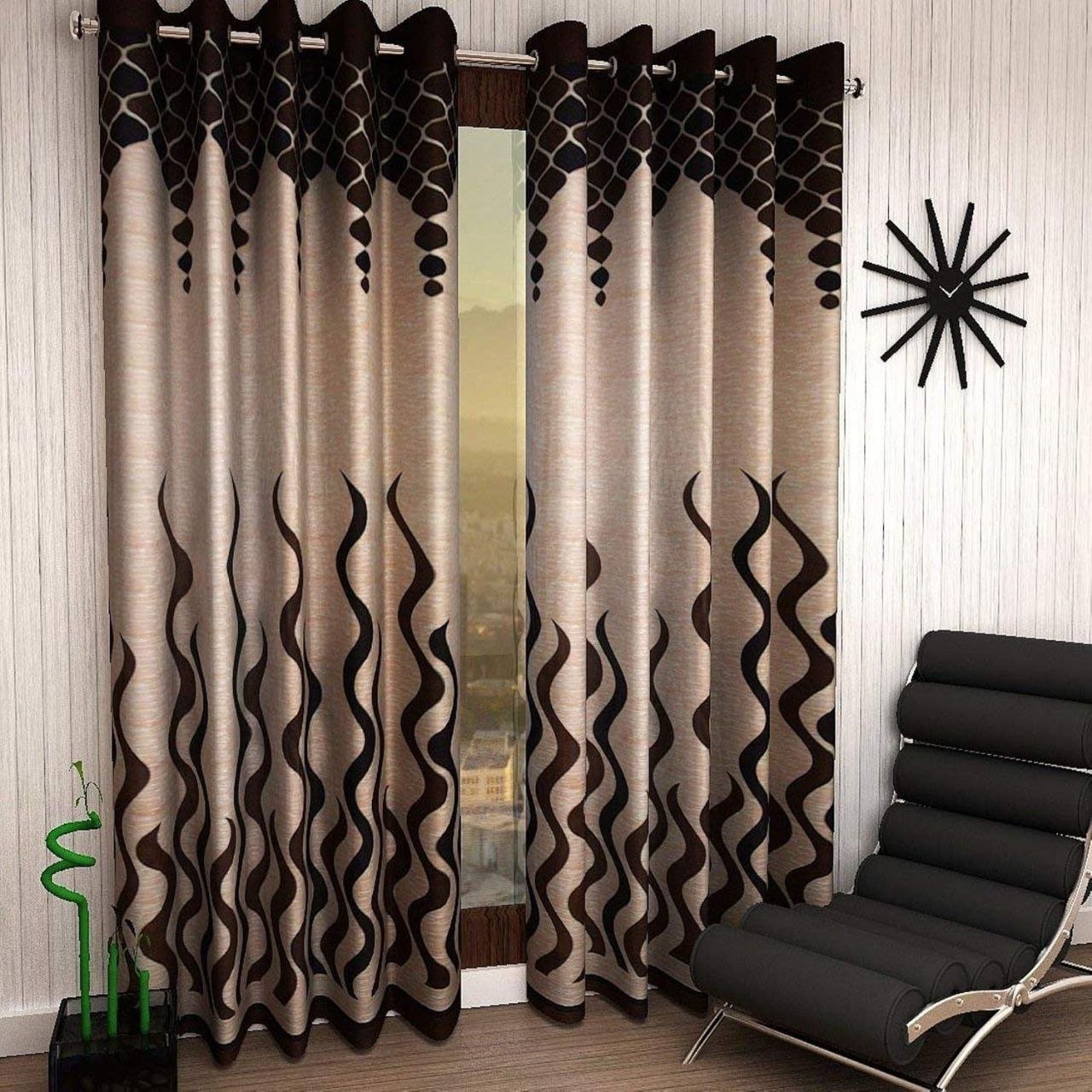 Galaxy Home Decor Abstract Opaque Polyester Curtai