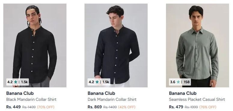76 Banana Club Shirts Starting 479