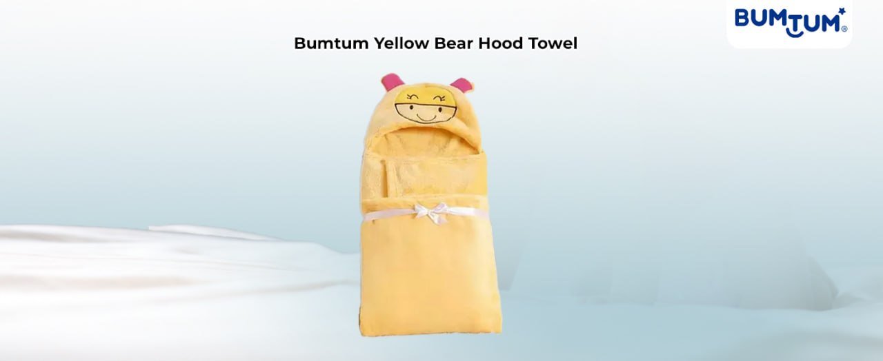 Bumtum Baby Soft Cotton Hooded Bath Towel 165