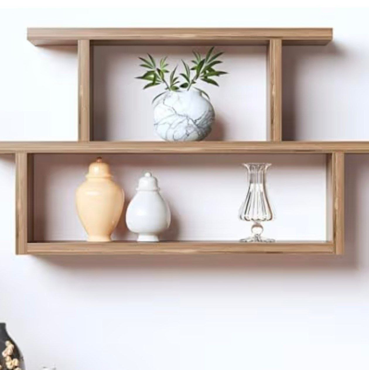 Furniture Caf Modern Wooden Wall Mounted Shelf 489