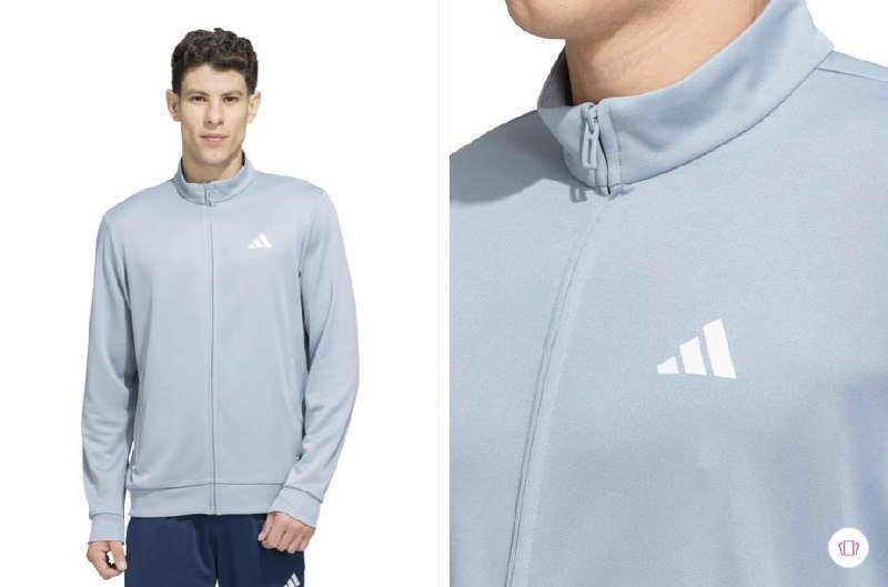 Adidas M 3s Logo Printed High Neck Sweatshirt 999 
