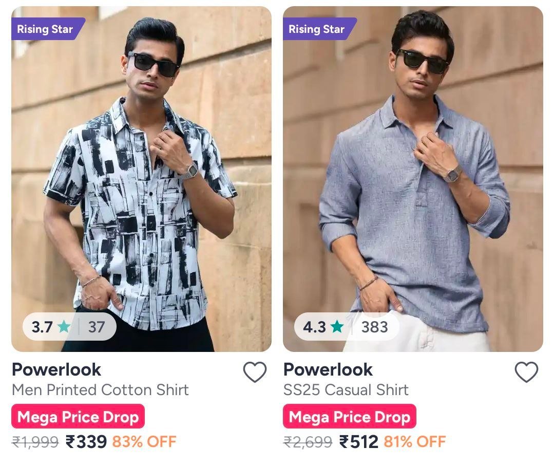 Myntra 83 On Powerlook Clothing