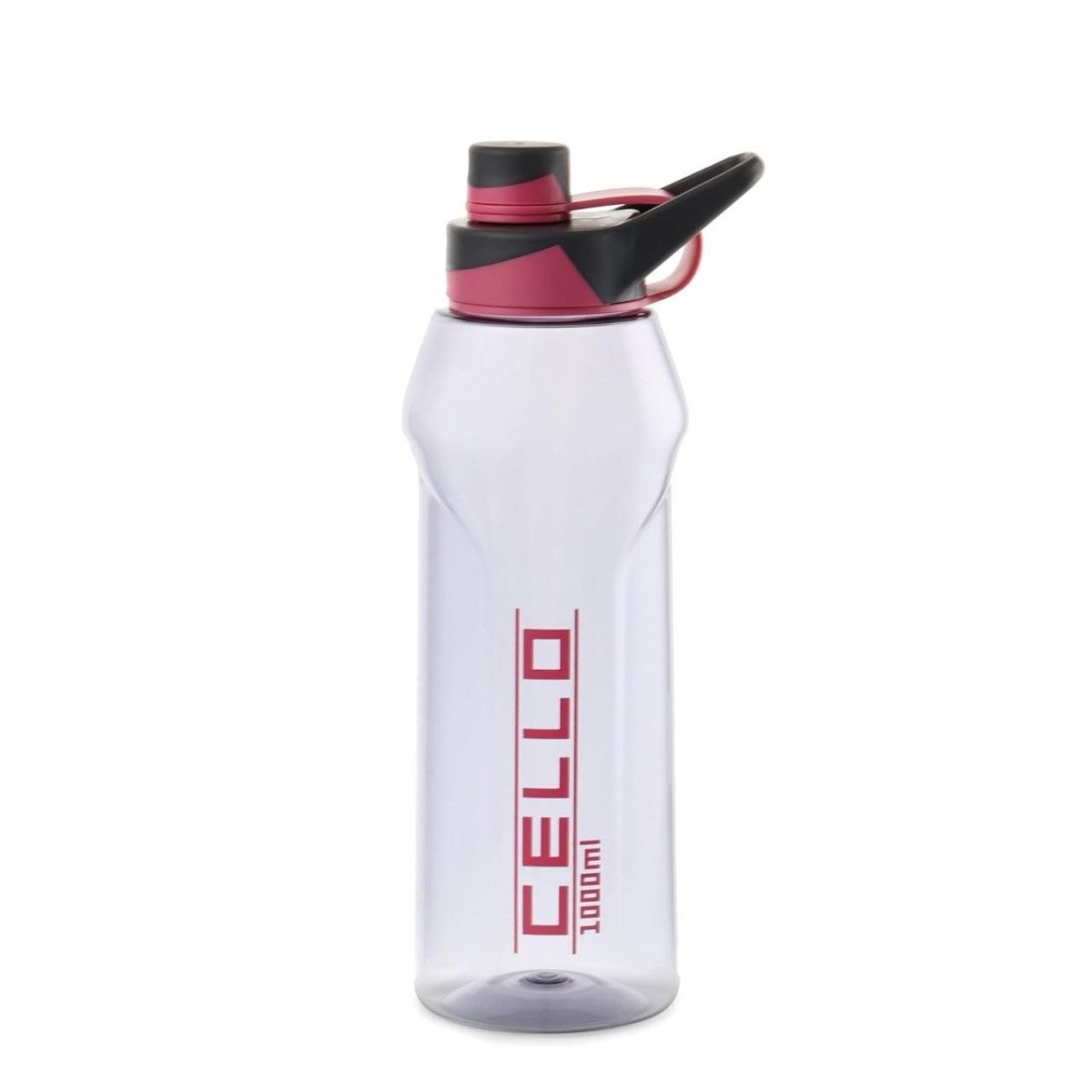 Cello Fitbe Flip Cap Water Bottle For Daily Use 1000 Ml Black Pink 192 - best diwali deals online