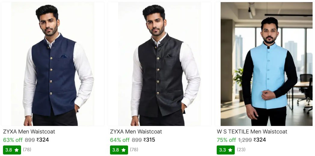 Waist Coats From 324