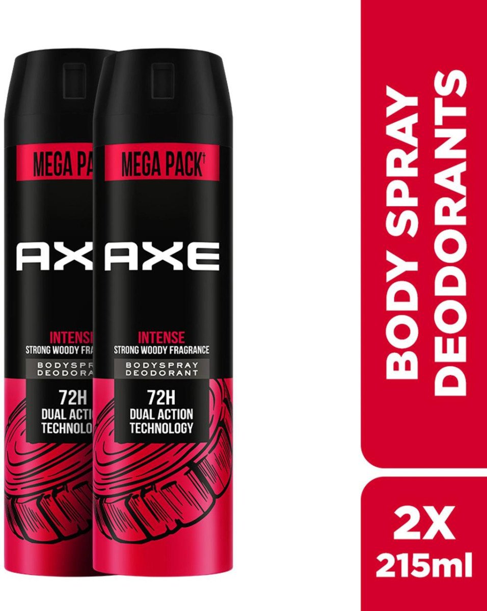 Axe Intense Body Spray - For Men (215 Ml Pack Of 2) 117