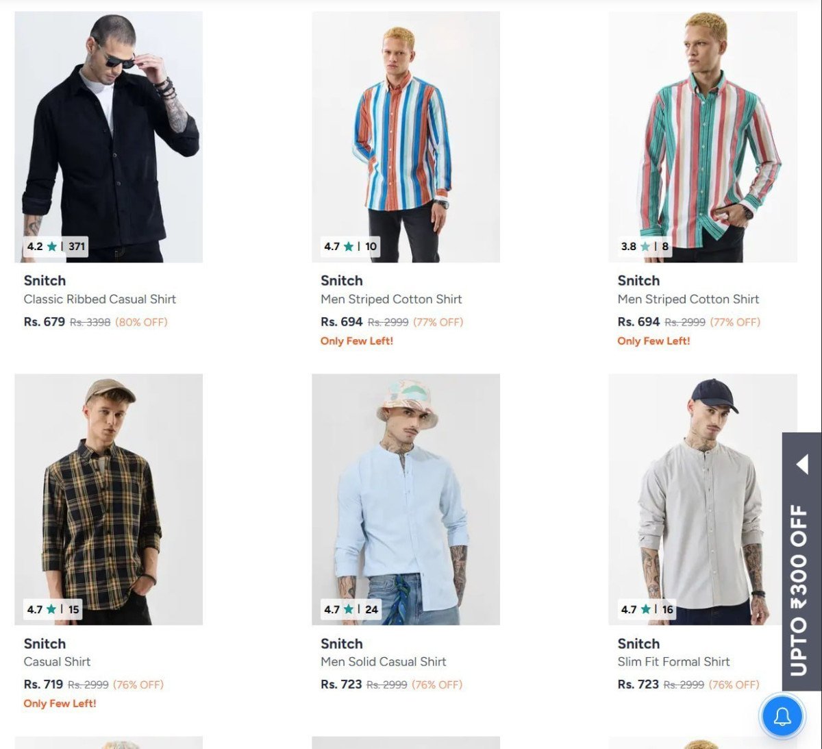 Snitch Shirts 80 Starting From Rs 619 Myntra