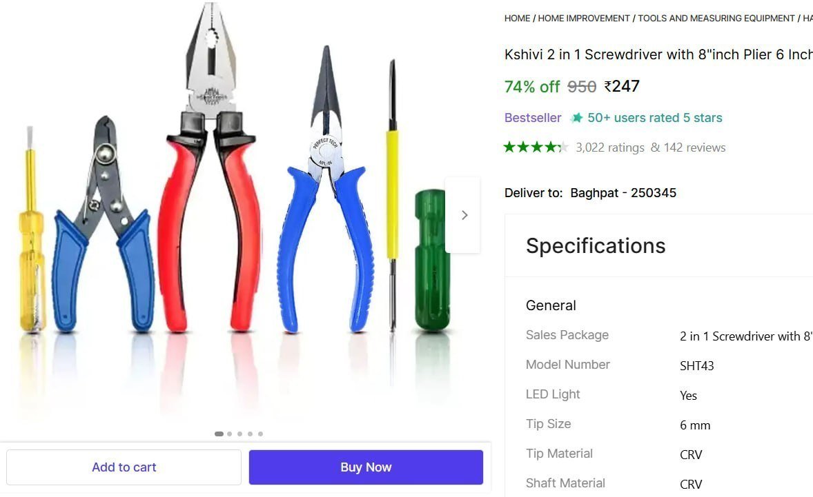 Screwdriver Set (pack Of 5) 247
