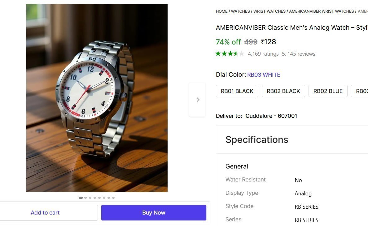 Loot Steel Strap Watch At 128
