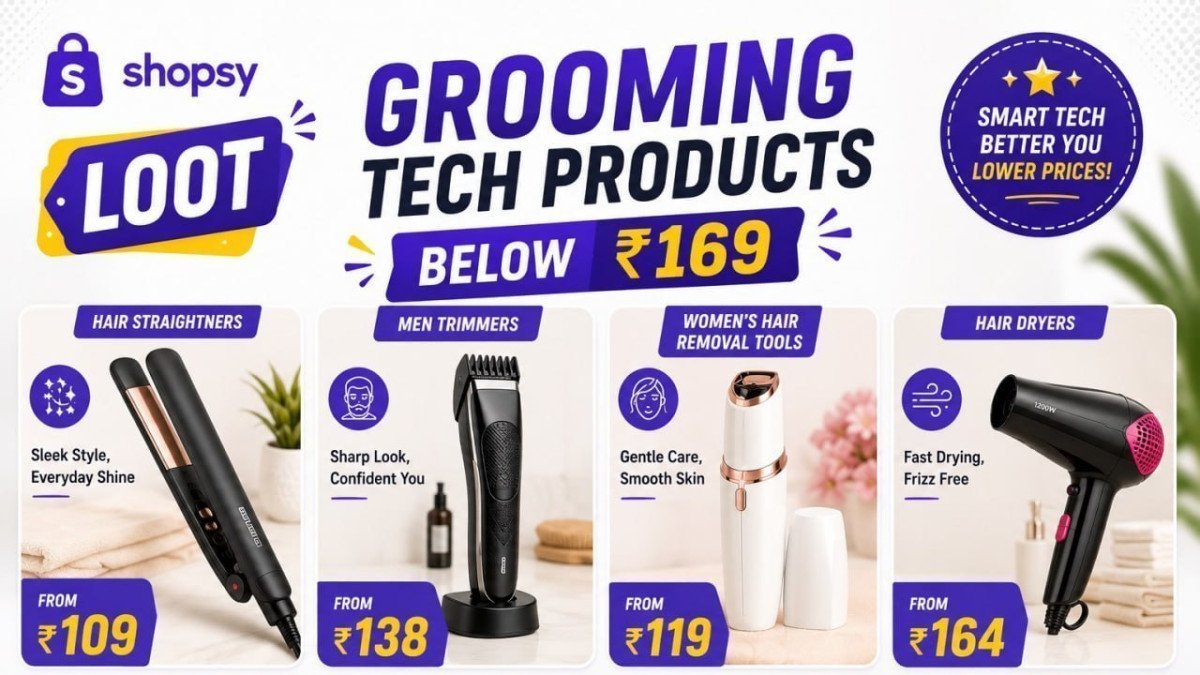 Loot - Grooming Tech Products Below Rs 169hair Str