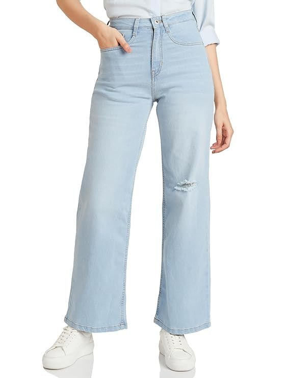Amazon Brand - Symbol Women S Loose High Rise Jeans (available In Plus Sizes) 549