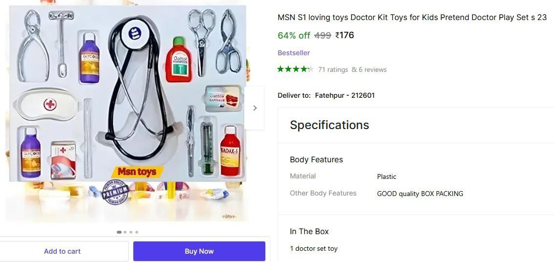 Doctor Play Set For Kids 176