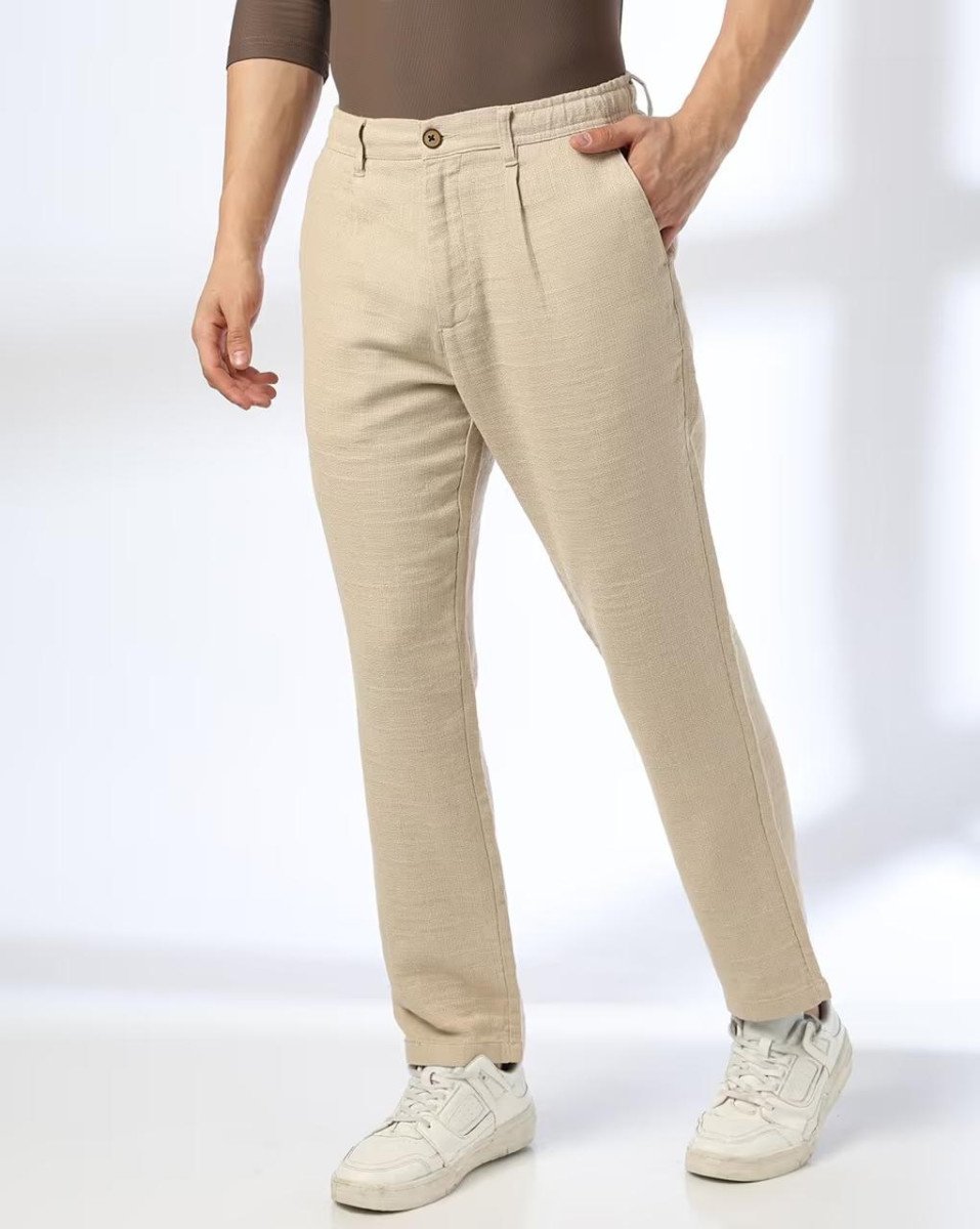 Netplay Men Slim Fit Flat-front Chinos 714