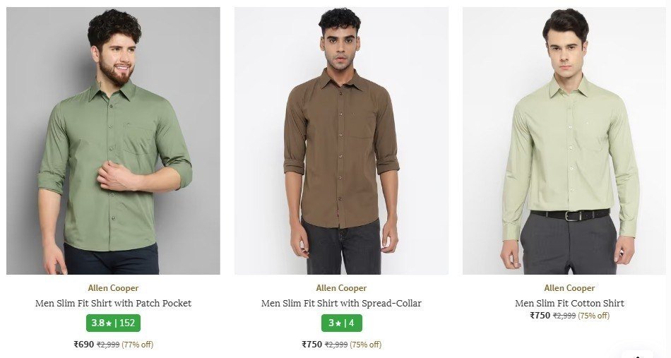 Ajio Loot Up To 80 On Allen Cooper Clothing M