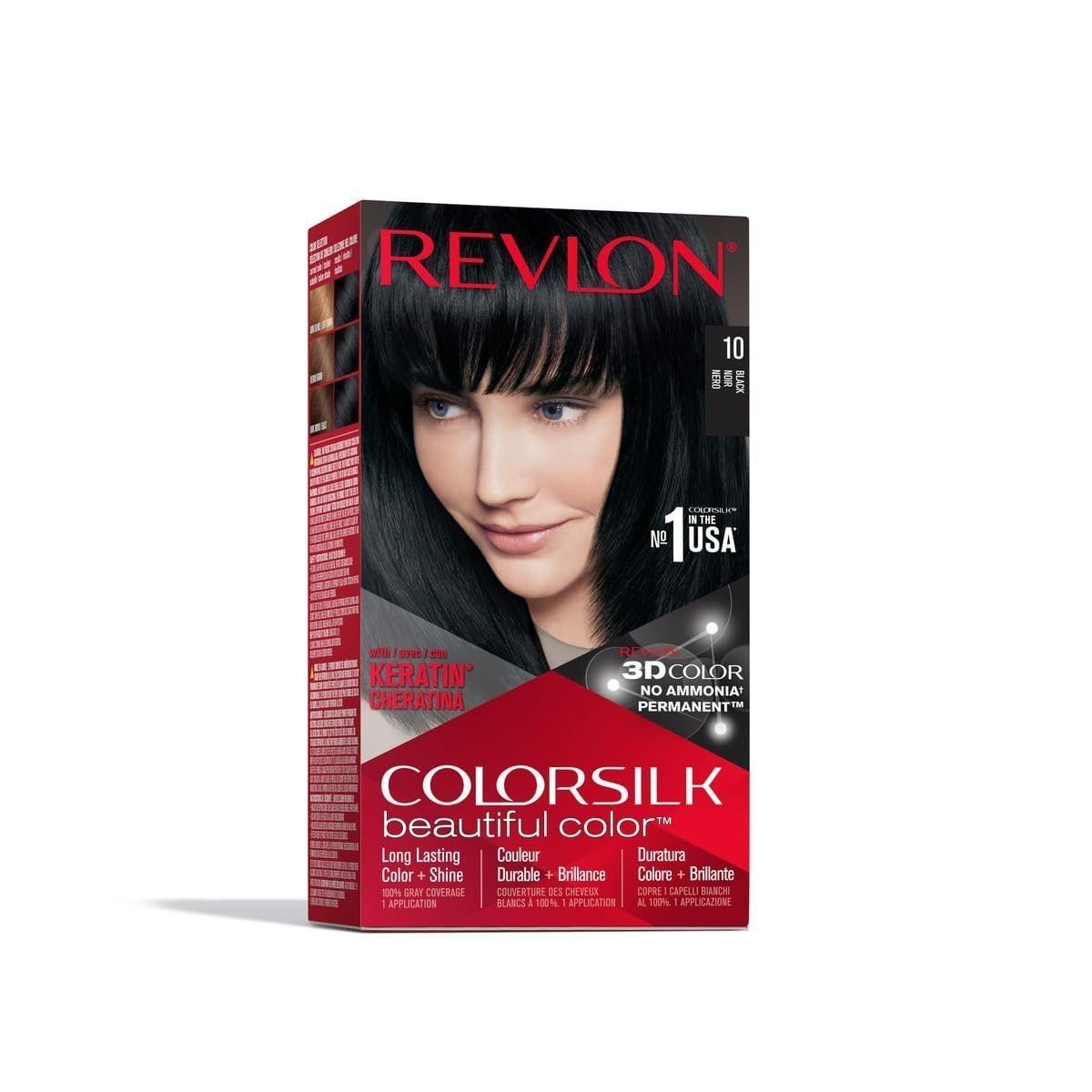 Lowest Revlon Colorsilk Permanent Hair Color 186g - Black (10 1n) 385