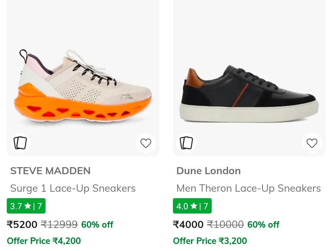Ajio Steve Madden Dune London Min 50 Guess Mi