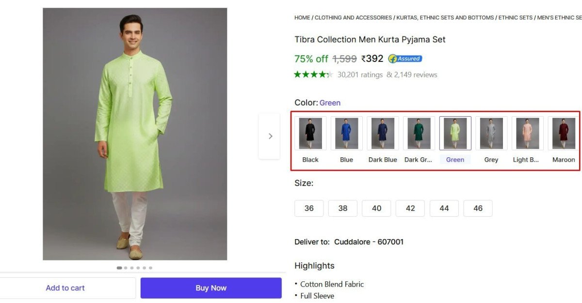 Men Kurta Pyjama Set 392