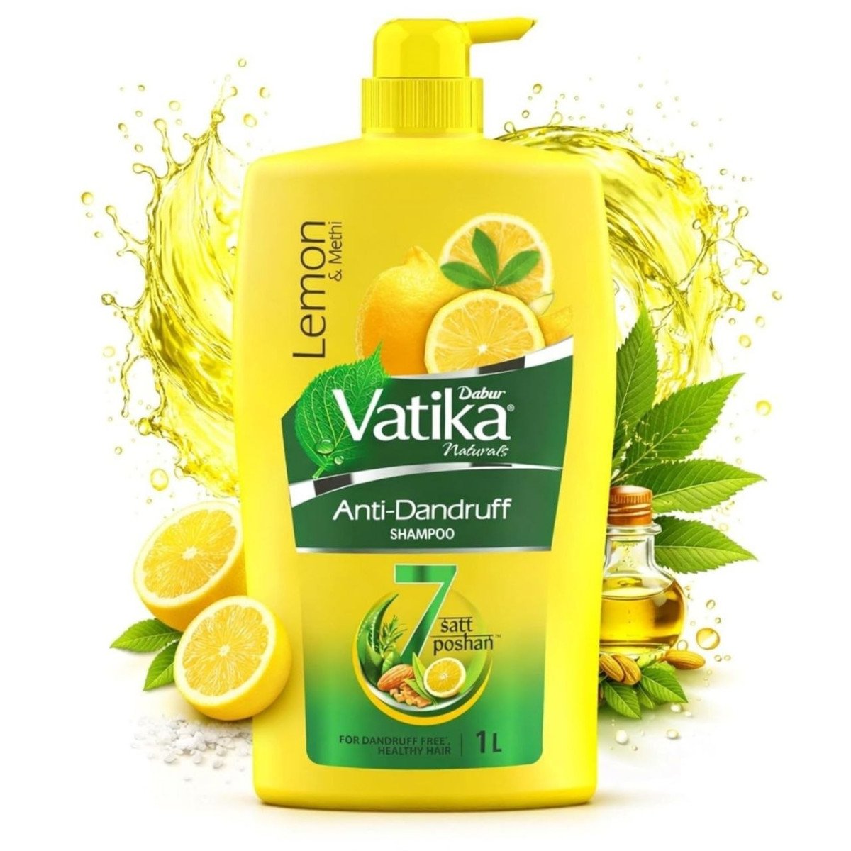 Dabur Vatika Lemon Anti-dandruff Shampoo - 1 L 300