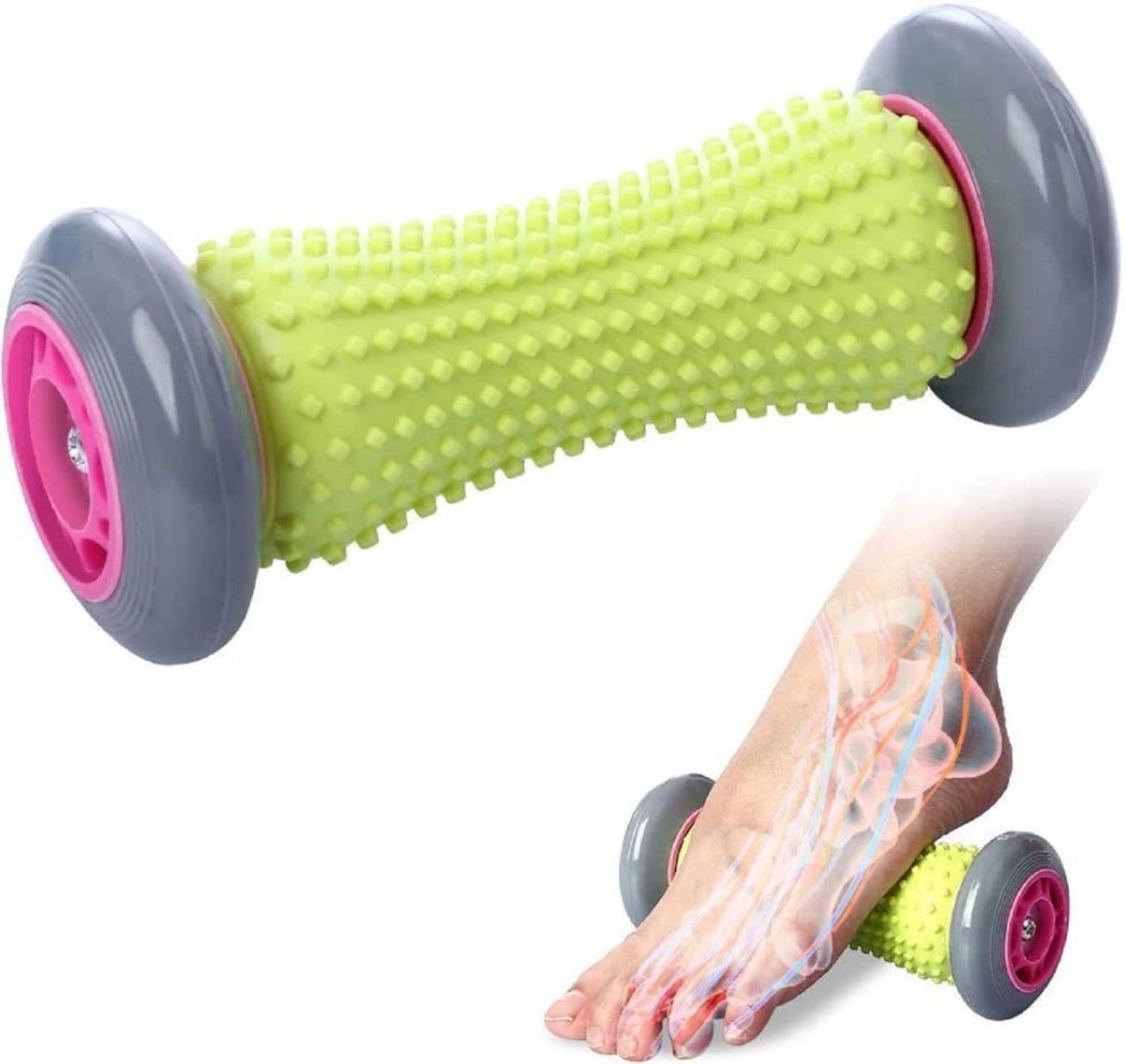 Bodylastics Foot Massage Roller For Plantar Fasciitis Pain Relief Ergonomic Designed For Reflexology Deep Tissue Muscle Revovery For Total Body (foot Roller) 417