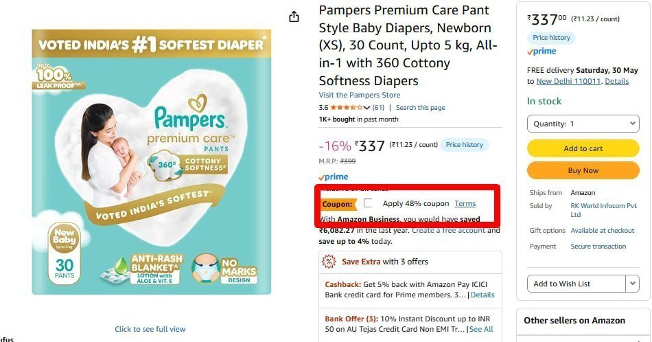 Lowest Quick Dry Absorbent Baby Waterproof Mat (pack Of 2) 104 Apply 48 Coupon Pampers Diapers Newborn (xs) 30 Count 176