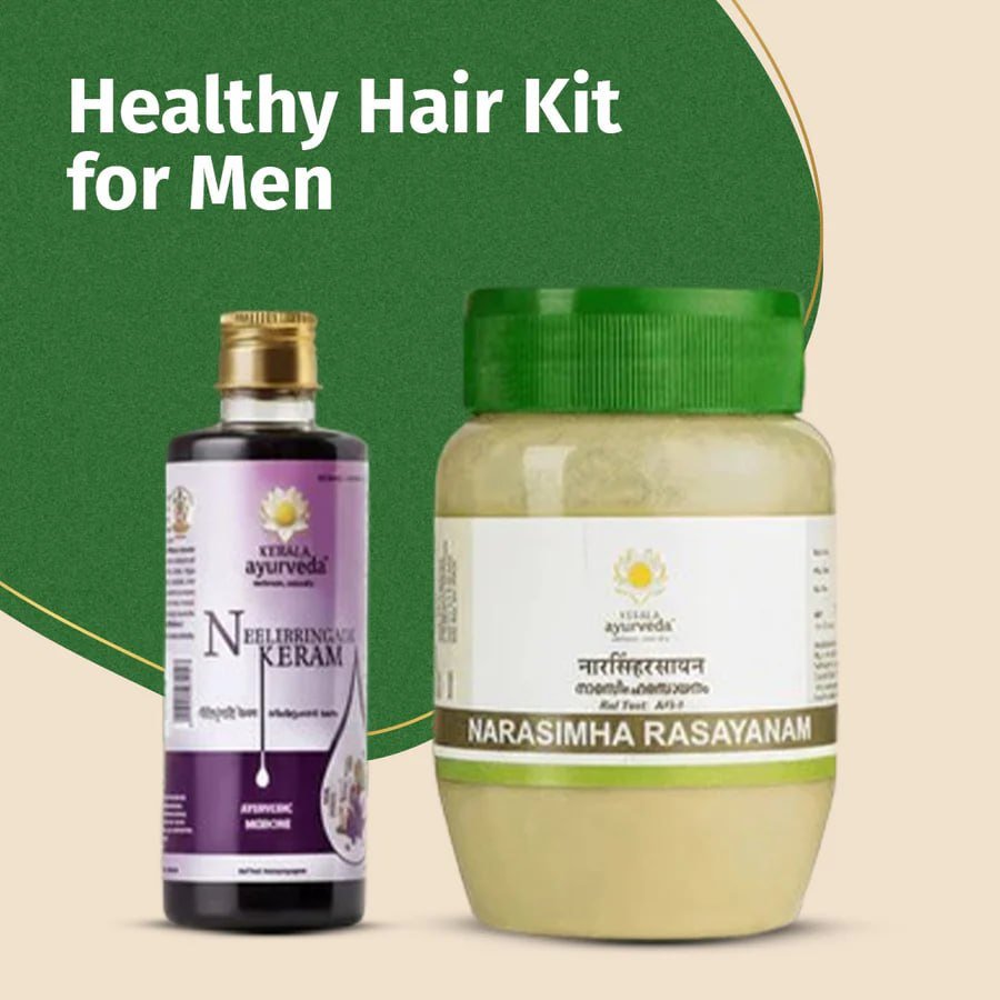 Healthy Hair Kit For Men 488 Strong Fuller Healthier Hair Starts Here Includes Ayurvedic Hair Care Essentials Nourishes Scalp Strengthens Hair Roots