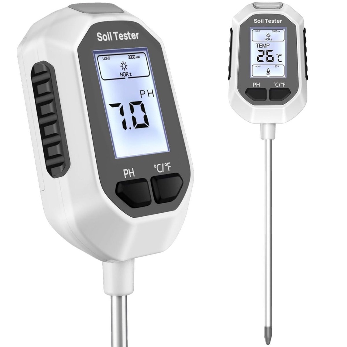 4-in-1 Soil Moisture Meter Digital Plant Temperature Soil Moisture Ph Meter