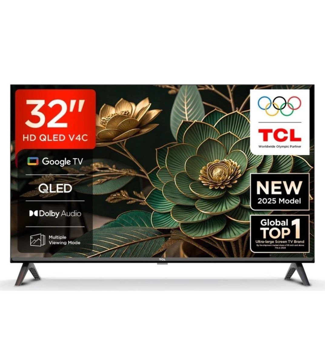 Tcl V4c 80 04 Cm (32 Inch) Qled Hd Ready Smart Google Tv With 100 Color Vol