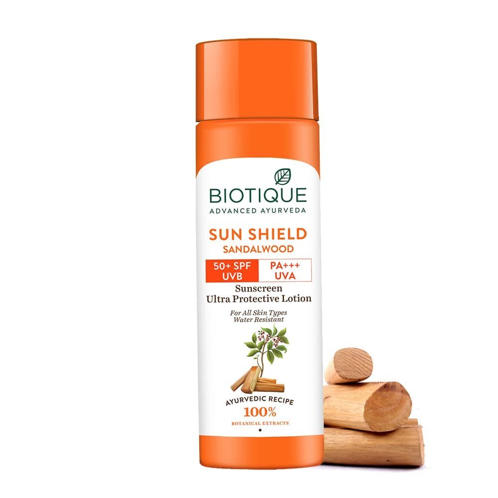 Lowest Biotique Bio Sandalwood Sunscreen Ultra Soothing Face Lotion Spf 50 164