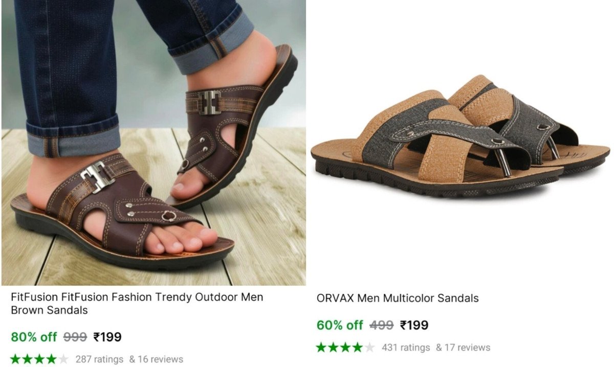 Men S Trendy Sandal At 199 Multiple Colors