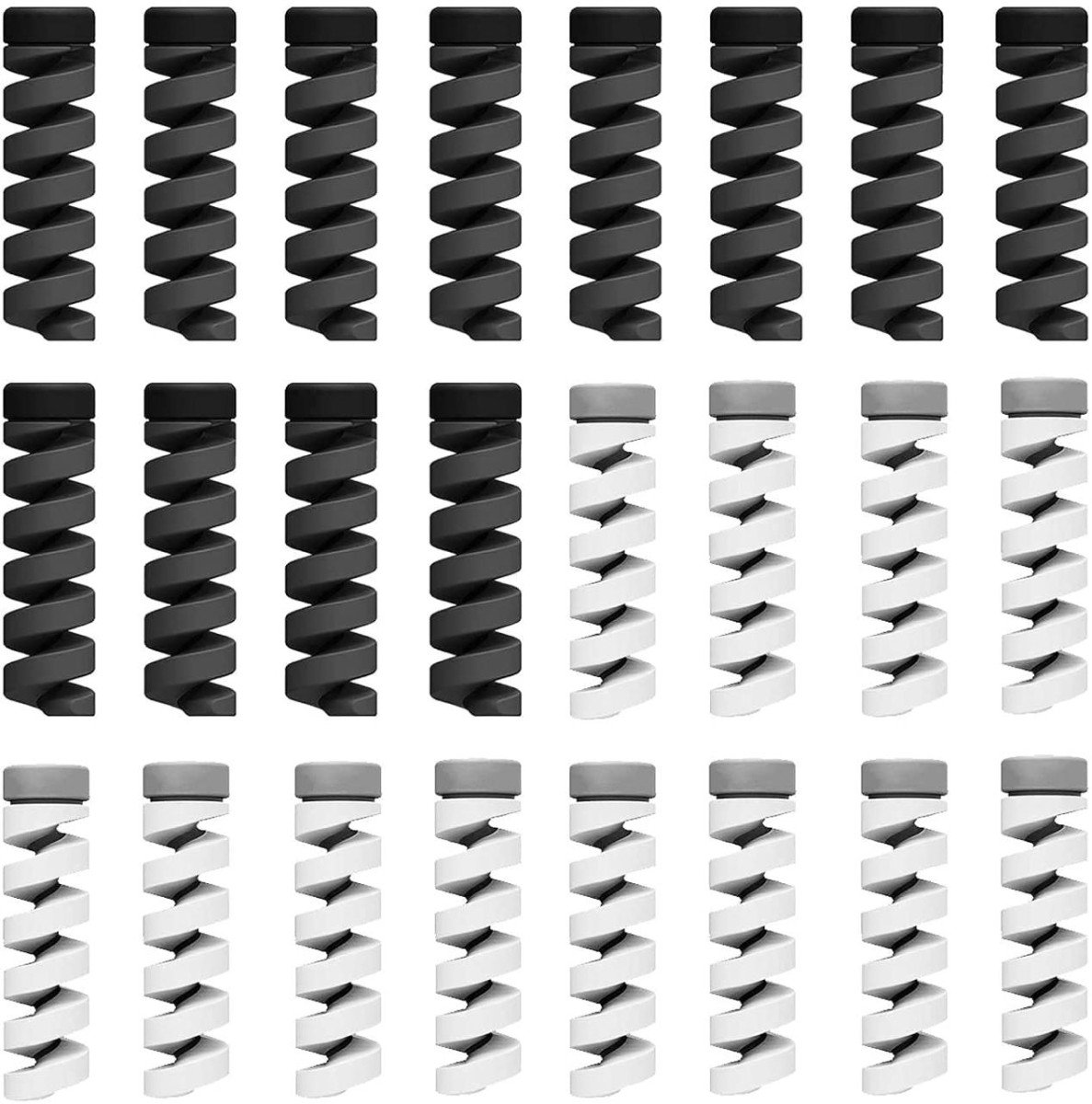 Striff 25 Pieces Highly Flexible Silicone Cable Protectors 99