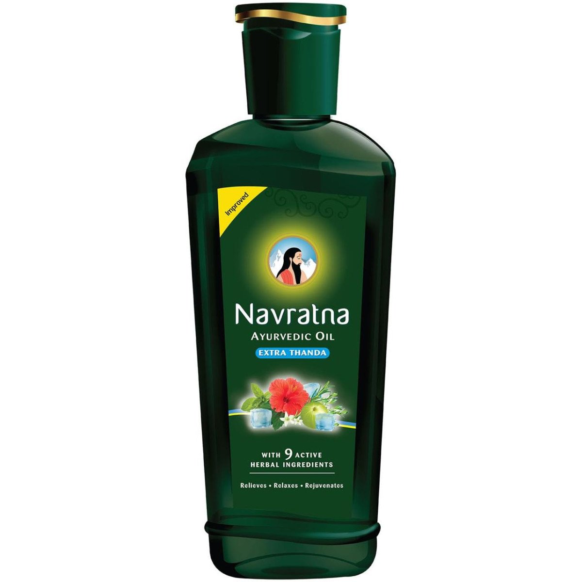 Navratna Extra Thanda Cool Oil Unique Combination Of 9 Ayurvedic Herbs 300ml 161