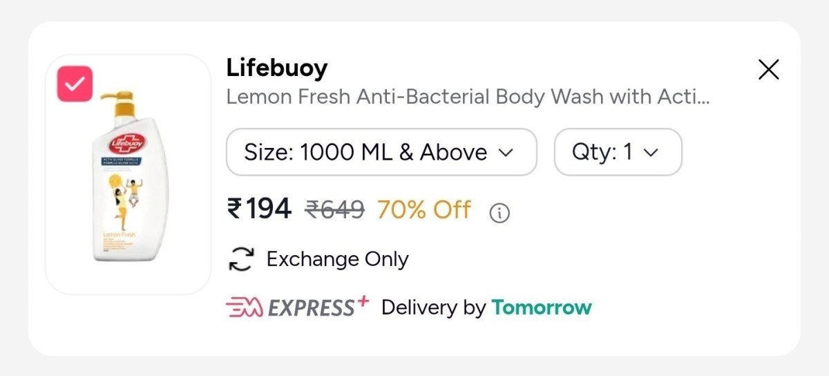 Lifebuoy Body Wash 1l At 194