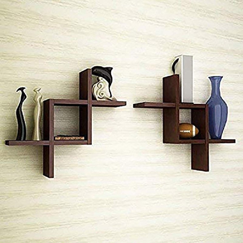 Amazon Brand - Solimo Mdf Engineered Wood Interlocked Wall Mount Shelf 399
