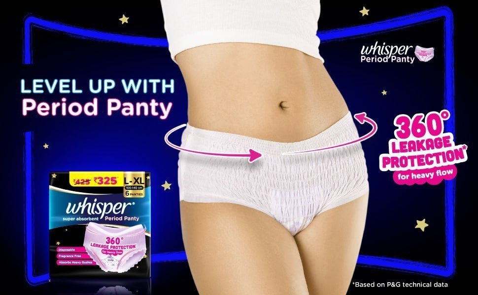 Whisper Super Period Panty 6 L-xl Pants 161 Min 2 