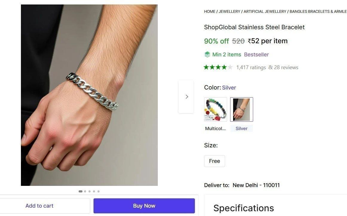 Stainless Steel Bracelet 52
