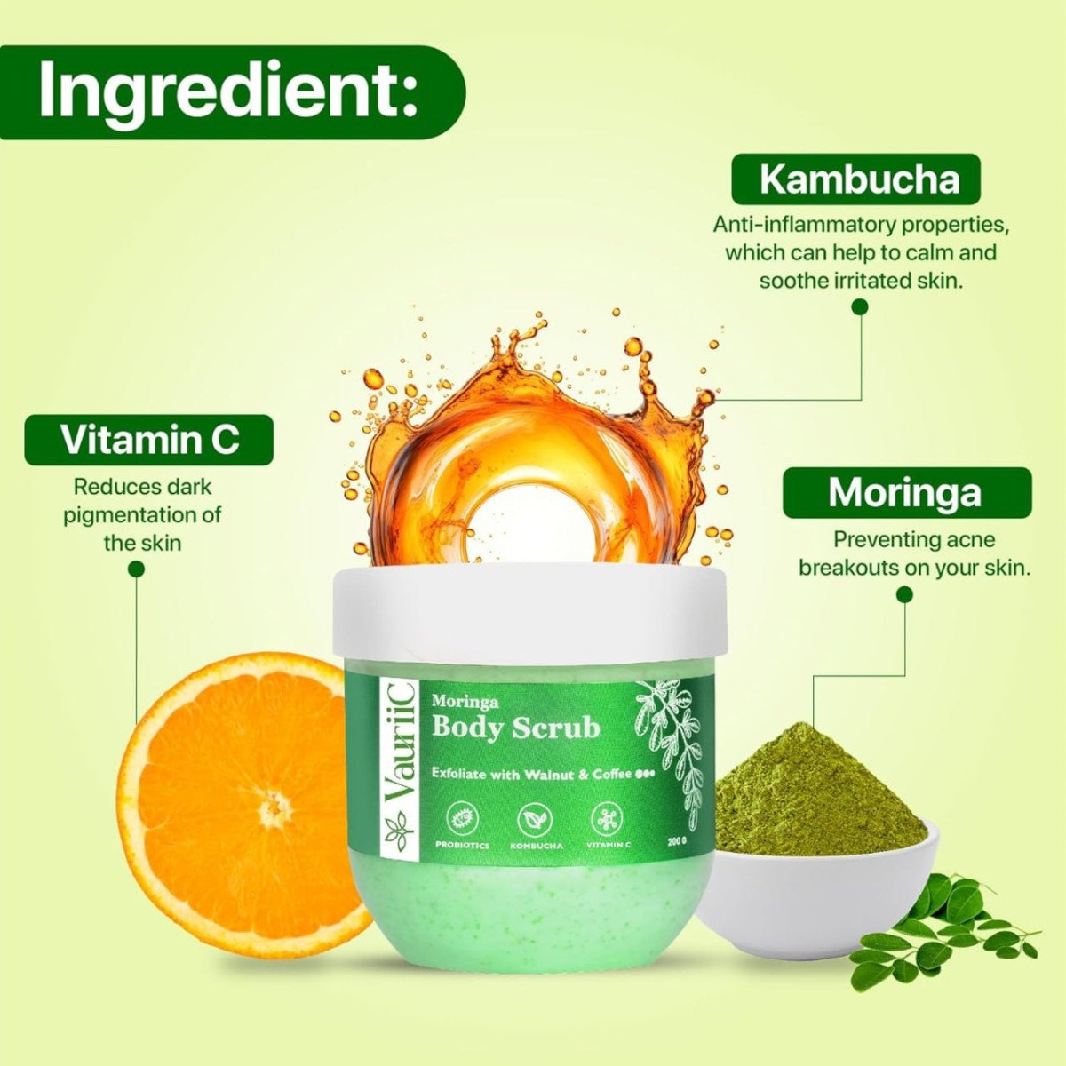 De Tan Moringa Exfoliating Body Scrub 200 Gms 109