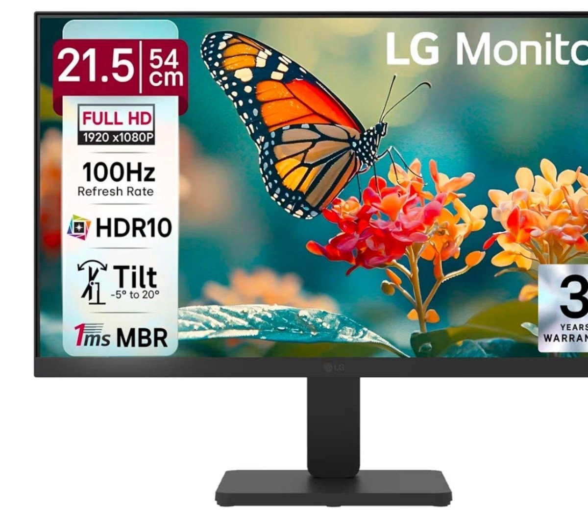 Lg (22 Inch) Full Hd (1920x1080) Va Monitor At 5828 -link Flat 629 With Sbi Cc