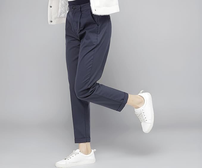 Tokyo Talkies Women S Regular Fit Peg Trousers Str