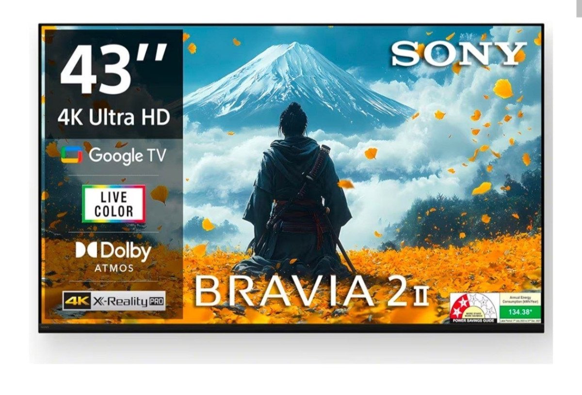 Sony (43 Inches) Bravia 4k Uhd Smart Led Google Tv 38 990 9 000 With Hdfc E