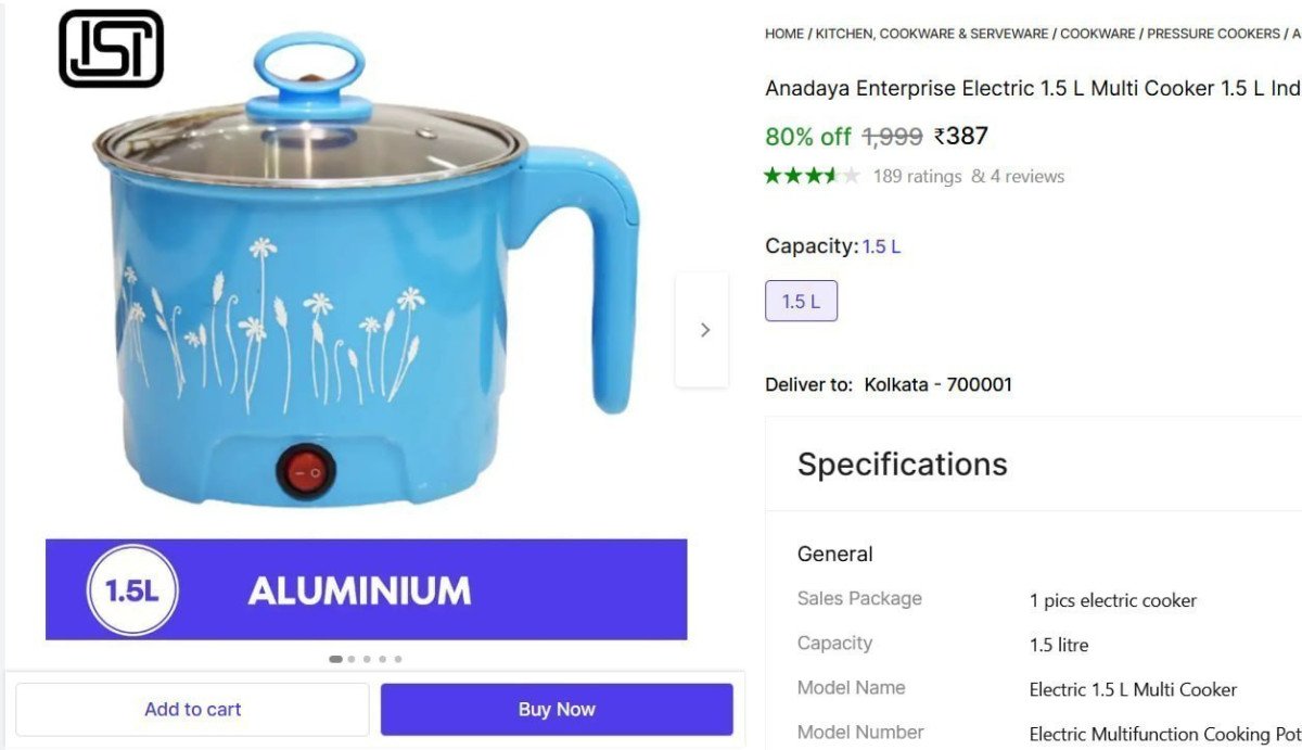 5 L Induction Bottom Pressure Cooker 387