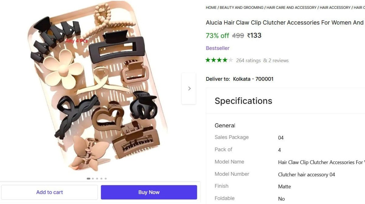 Hair Claw Clip Clutcher Accessories 133