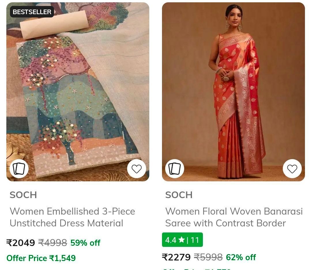 Ajio Fab India Soch Min 50 Offthe Souled Store Min 55 Offgap Kids Under 599