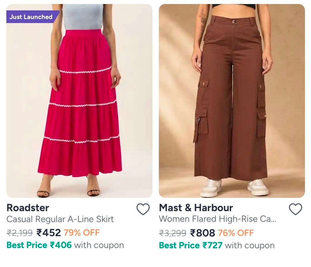 Myntra Fashion Steals Under 499 Roadster Mast